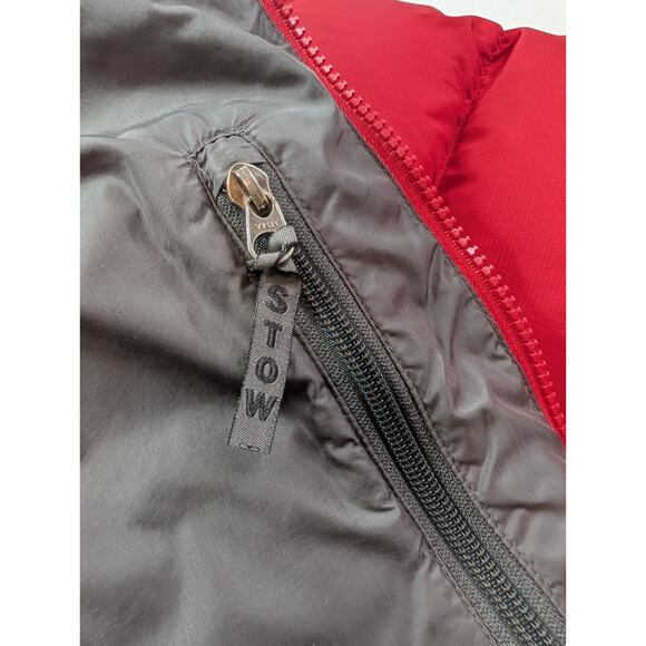 The North Face Nuptse 700 Down Fill Jacket Womens Medium Red Winter Puffer Coat - Picture 12 of 16